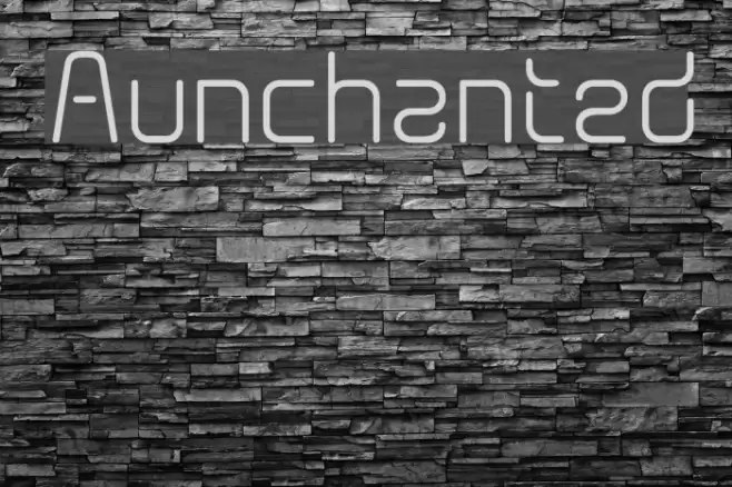 Aunchanted Font examples