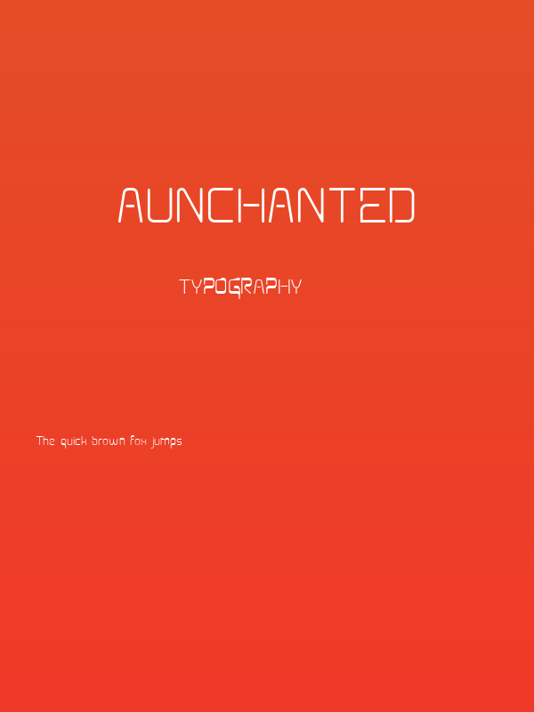 Aunchanted Poster