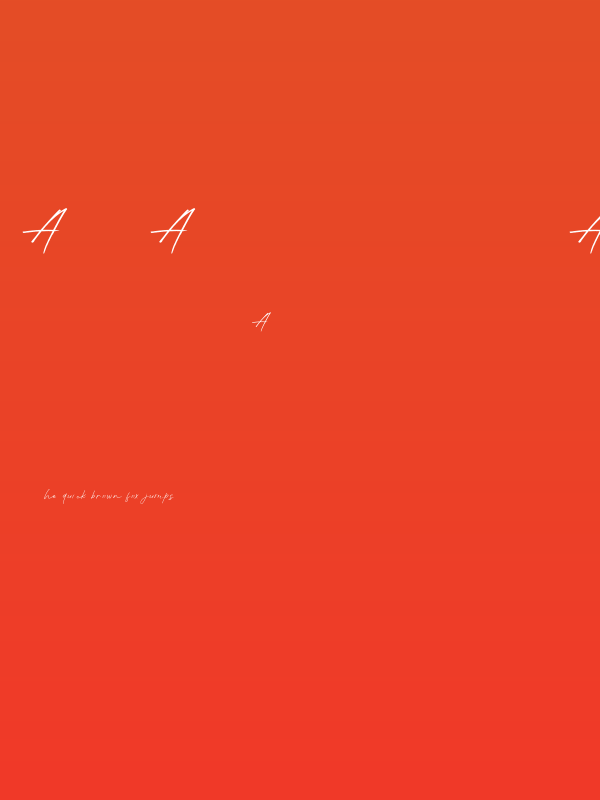 Aunofa Script DEMO Regular Poster