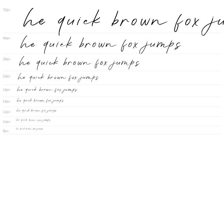 Aunofa Script DEMO Regular Waterfall