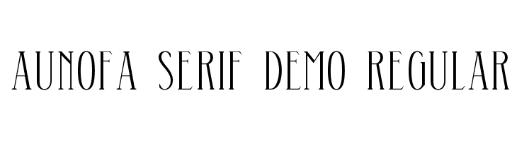 Aunofa Serif DEMO Regular Fonte