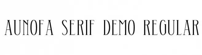 Aunofa Serif DEMO Regular  नि: शुल्क फ़ॉन्ट्स डाउनलोड