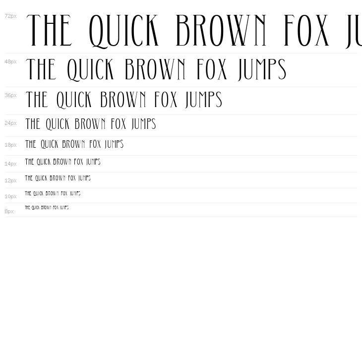 Aunofa Serif DEMO Regular Waterfall