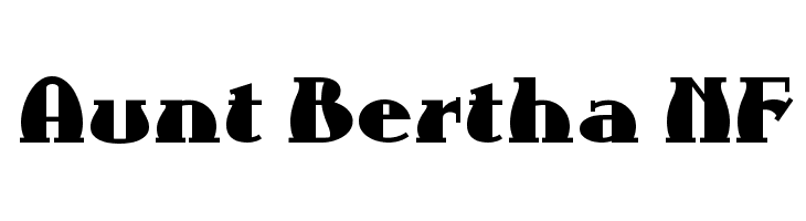 Aunt Bertha NF Font