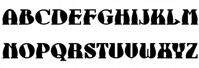 Aunt Bertha NF Caratteri MAIUSCOLE