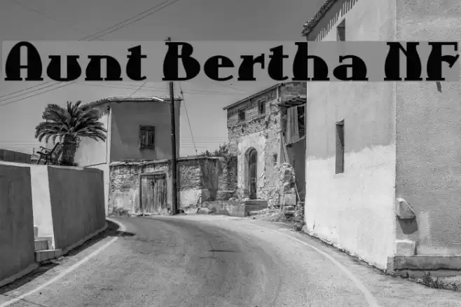 Aunt Bertha NF Font examples