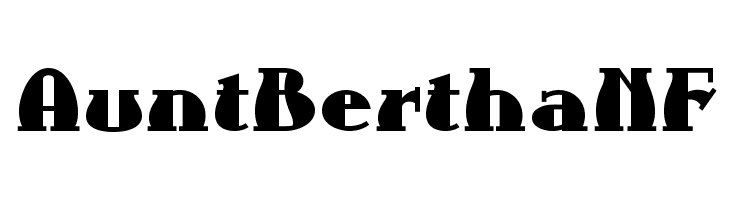 AuntBerthaNF  フリーフォントのダウンロード