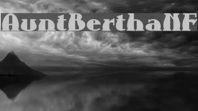 AuntBerthaNF Font examples