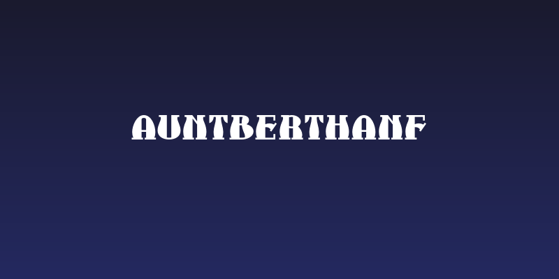 AuntBerthaNF Social Header