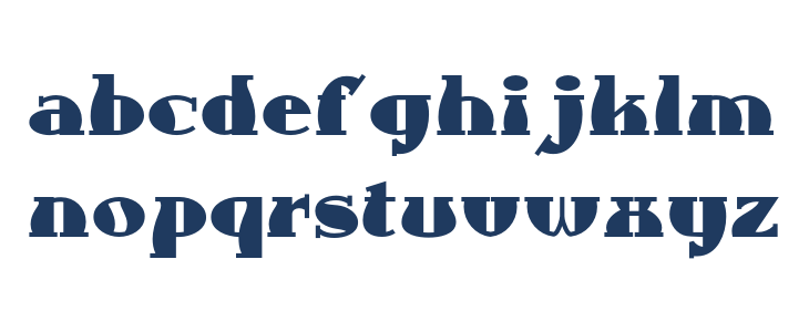 AuntBerthaNF Lowercase