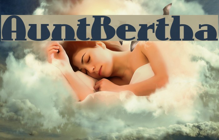 AuntBertha フォント examples