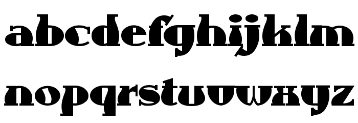 AuntBertha フォント 小文字