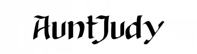 AuntJudy  フリーフォントのダウンロード