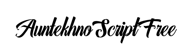 AuntekhnoScriptFree  baixar fontes gratis