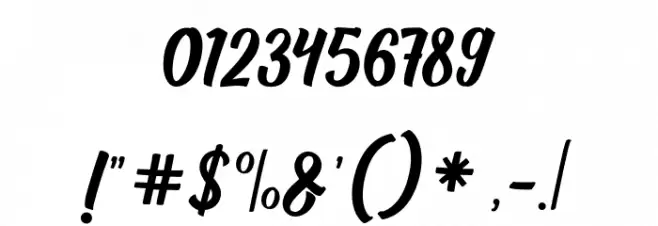 AuntekhnoScriptFree Font OTHER CHARS