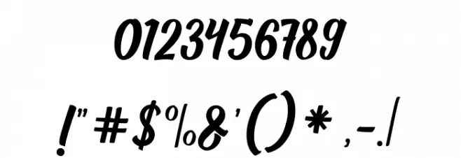 AuntekhnoScriptFree Font OTHER CHARS