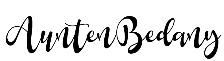 Aunten Bedany  font caratteri gratis