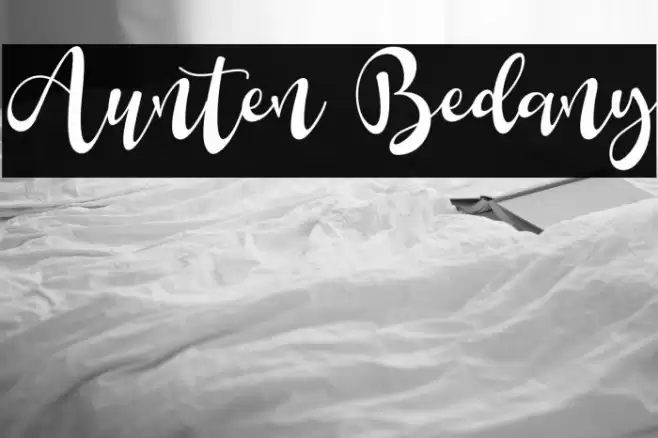 Aunten Bedany Font examples