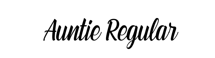 Auntie Regular  नि: शुल्क फ़ॉन्ट्स डाउनलोड