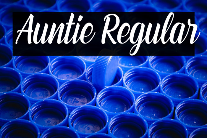 Auntie Regular Example 1