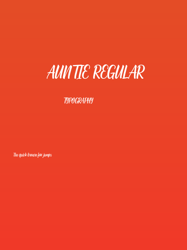 Auntie Regular Poster
