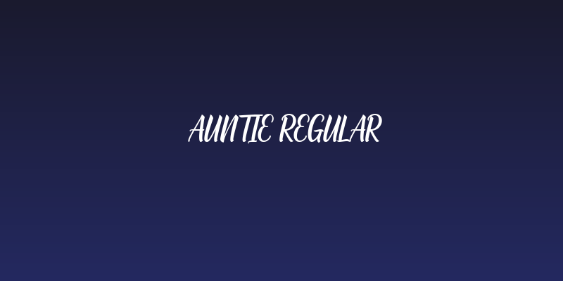 Auntie Regular Social Header