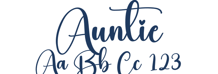 Auntie Font Preview