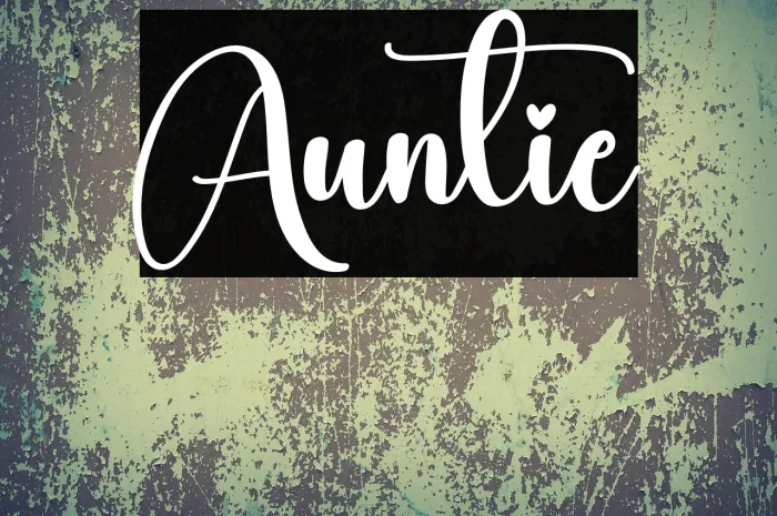 Auntie Example 1