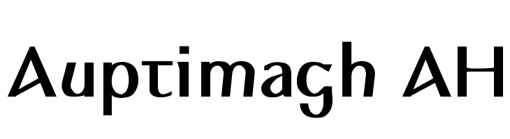 Auptimagh AH  font caratteri gratis