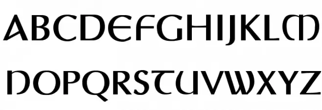 Auptimagh AH 字体 大写