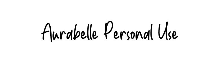 Aurabelle Personal Use  नि: शुल्क फ़ॉन्ट्स डाउनलोड