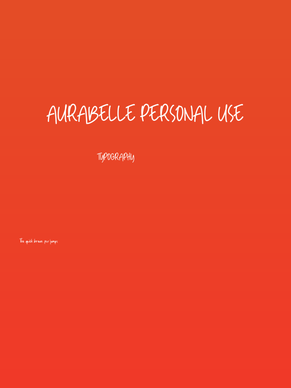 Aurabelle Personal Use Poster