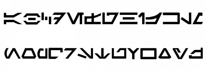 Aurabesh Font Litere mari