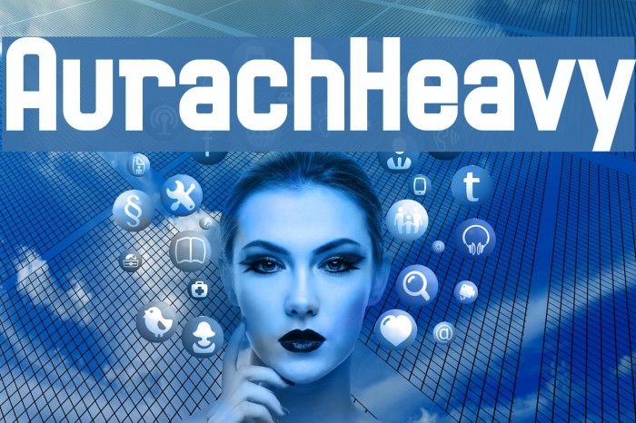 AurachHeavy Font examples