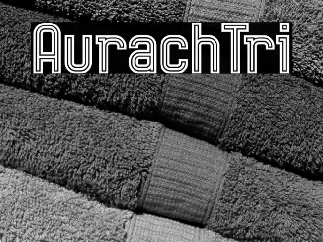 AurachTri Font examples