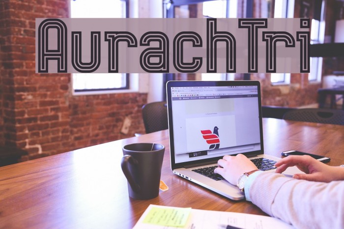 AurachTri Font examples