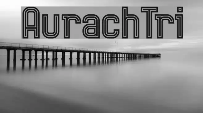 AurachTri Font examples