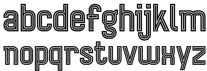 AurachTri Font LOWERCASE