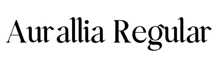 Aurallia Regular  font caratteri gratis