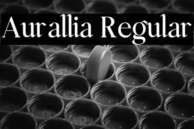 Aurallia Regular Font examples