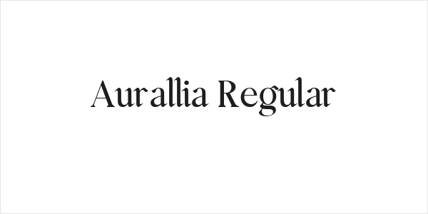 Aurallia Regular Logo