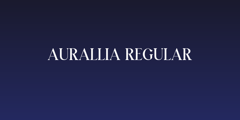 Aurallia Regular Social Header