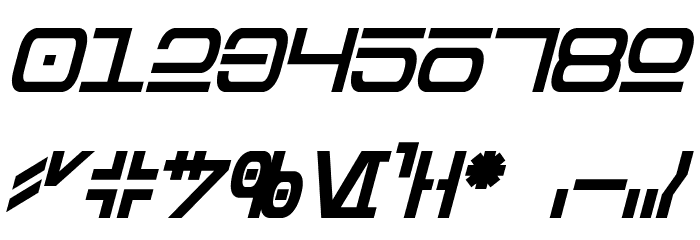 Aurebesh Bold Italic Font OTHER CHARS