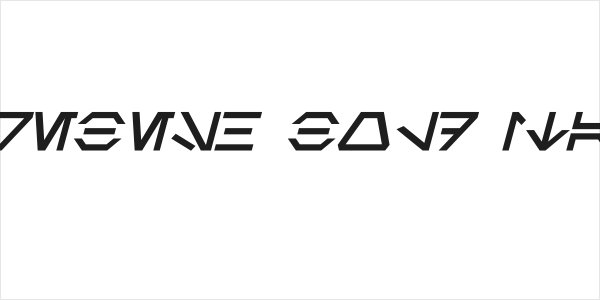 Aurebesh Bold Italic Logo