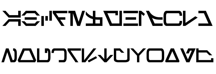 Aurebesh Bold Font UPPERCASE