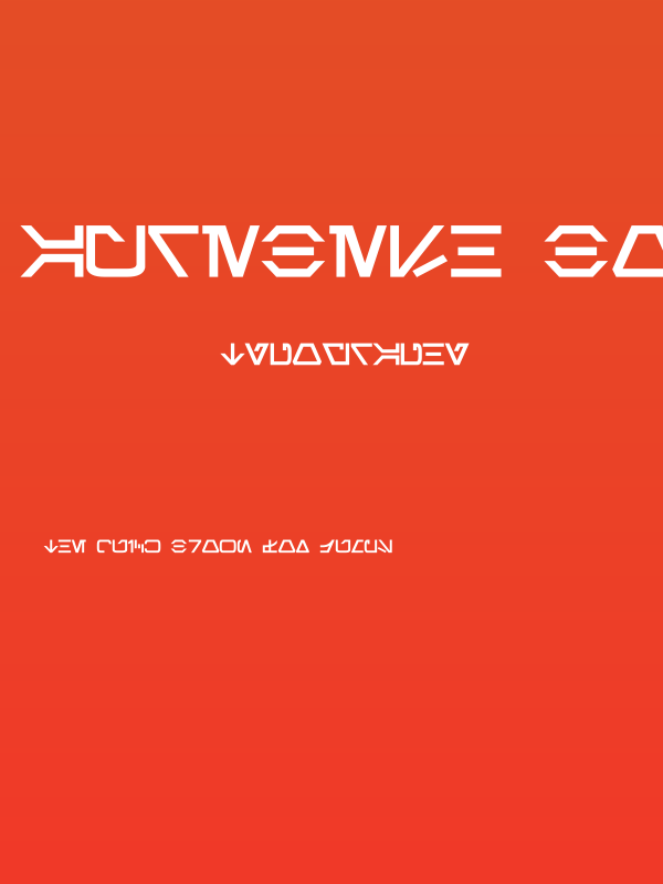 Aurebesh Bold Poster