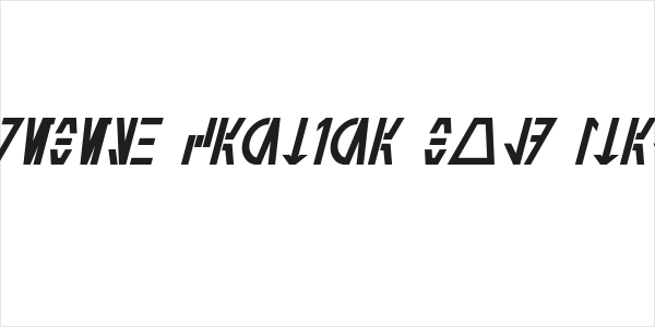 Aurebesh Cantina Bold Italic Logo