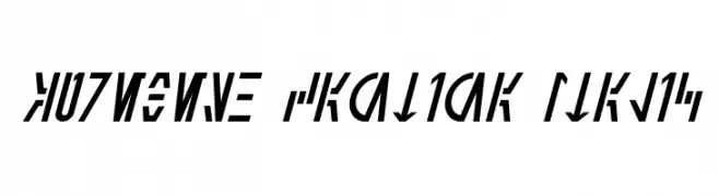 Aurebesh Cantina Italic  Скачать бесплатные шрифты