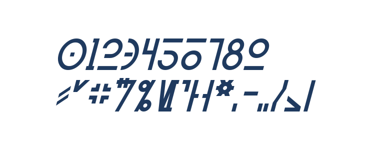 Aurebesh Cantina Italic Other Characters