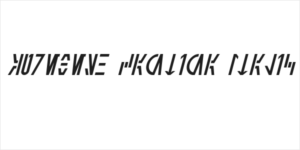 Aurebesh Cantina Italic Logo